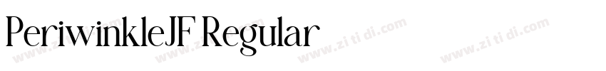PeriwinkleJF Regular字体转换